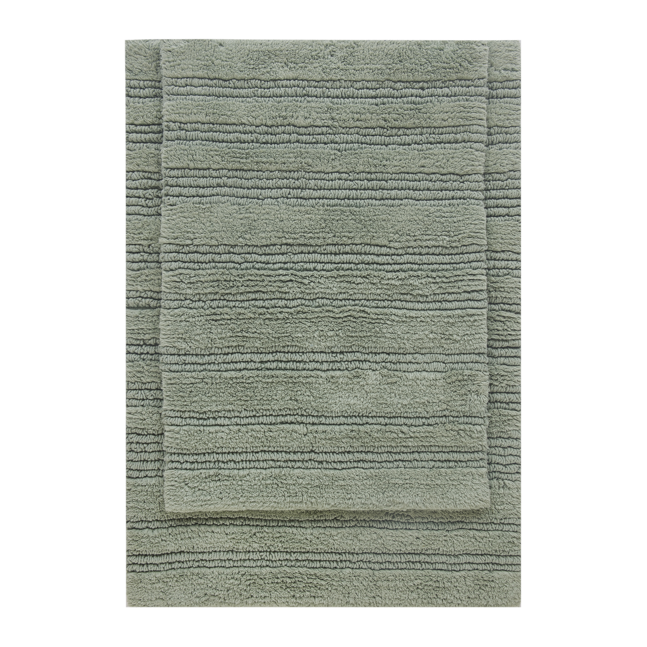 Better Homes & Gardens Cut & Loop Reversible 2-Piece Bath Rug Set, Green photo 7