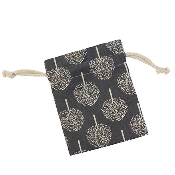 Bolsa de regalo de de azúcar con estampado reutilizable con cordón, bolsa de almacenamiento para joyería, bolsa de almacenamiento, favores de Soledad Bolsa de algodón con cordón Saco