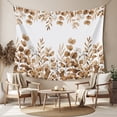 thumbnail image 2 of Brown Yellow Eucalyptus Leaves Large Tapestry for Bedroom Wall Hanging Tapestry,Watercolor Spring Summer Botanical Ceiling Backdrop Tapestries Poster Blanket Wall Decor for Living Room 86" x 104", 2 of 8