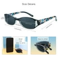 thumbnail image 3 of 3 Pairs Sunglasses Foldable with Blue Light Blocking lens Compact Folding Glasses for Women (3 Color, +1.50 Magnification), 3 of 6