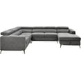 thumbnail image 5 of Roomfitters 122" Oversized Sectional Sofa Couch with Chaise Storage, Contemporary U-Shaped 7-Seater Sofa with Adjustable Headrests, Stylish Living Room Furniture, Gray, 5 of 5