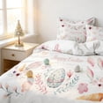thumbnail image 6 of Easter Bedding,Easter Decorations,Duvet Cover Twin Size 3 Piece Bedding Set, Happy Easter Eggs Rabbit Bunny Soft Breathable Comforter Cover with 2 Pillow Shams(C83*83IN), 6 of 6