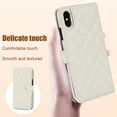 thumbnail image 4 of Case Wallet for iPhone XR, [Wristlet & Crossbody Strap] RFID Blocking 5 Card Slots Stand [Shockproof TPU Shell] PU Leather Magnetic Flip Cover Compatible with iPhone XR, White, 4 of 9