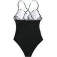 thumbnail image 4 of Women Wrap Cut Out One Piece Swimsuit High Waisted Monokini Bathing Suit, 4 of 5