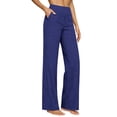 thumbnail image 7 of JUSLIO Linen Pants for Women Casual High Waist Loose with Pockets Fashion Straight Pants, 7 of 7