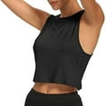 thumbnail image 4 of FRSASU Plus Size Tops Clearance Women Workout Tops for Women Cropped Tank Tops Dance Tops Sport Yoga Shirts, 4 of 8