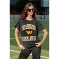 thumbnail image 5 of Women's Gameday Couture Black Washington Commanders Relaxed Flutter Sleeve T-Shirt, 5 of 7