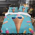 thumbnail image 3 of 3D Ice Cream Printed Comforter Cover Set Children Adult Unique Design Bedding Set Bedroom Decor,Twin (68"x86"), 3 of 5