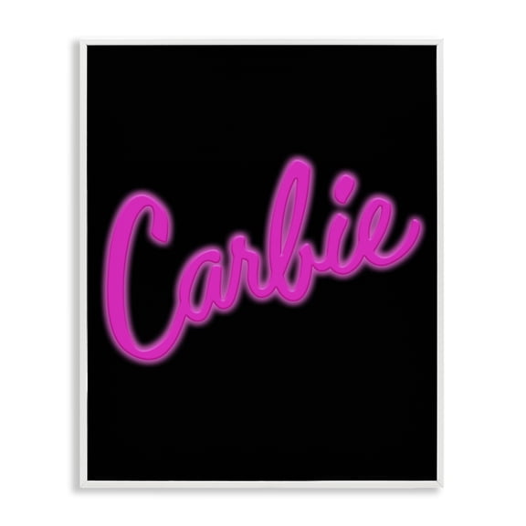 Stupell Industries Eclectic Carbie Funny Food Phrase White Framed Giclee Art, 16 x 20, by House of Lulu