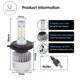 thumbnail image 4 of Vocoal 2 PCS Automobile 8000LM LED Headlight Lamp S2 Auto Car Headlight Car Front Light 360 Beam Bulb Auto Head Light H4/HB2/9003, 4 of 5