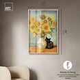 thumbnail image 5 of Sunflower Kitten Shadowbox Print Modern Art Prints by Art Remedy, Blonde Frame, 30 x 45, 5 of 7