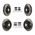 thumbnail image 1 of Transit Auto Front Rear Coated Drilled Slotted Disc Brake Rotors and Ceramic Pads Kit for Car Lexus IS250 KDC-100564, 1 of 11
