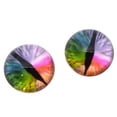 thumbnail image 2 of High Domed Rainbow Dragon Glass Eyes, 2 of 5