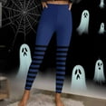 thumbnail image 4 of Neewe Women's Halloween Striped High Waisted Leggings for Women-Soft Athletic Tummy Control Pants for Running Yoga Workout Reg & Plus Size, 4 of 9