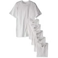 thumbnail image 2 of Hanes Ultimate Men's 5-Pack Tagless ComfortSoft Crewneck T-Shirt, White, Small, 2 of 5