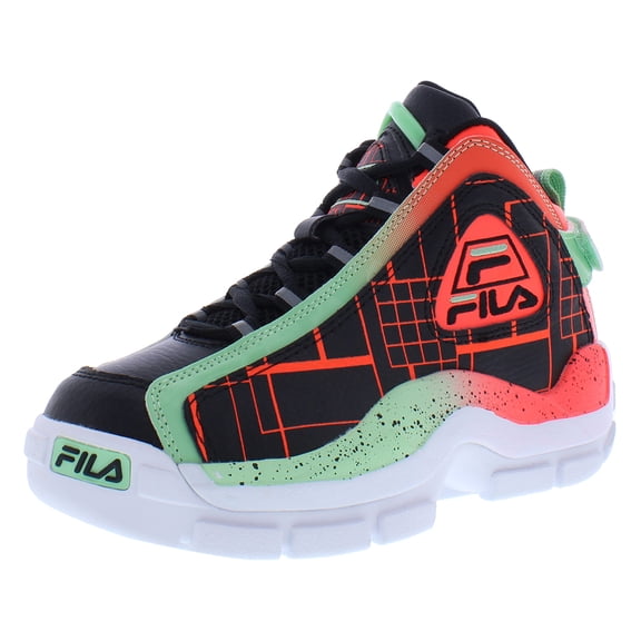 Fila Grant Hill 2 Girls Shoes Size 11, Color: Black/Green/Red