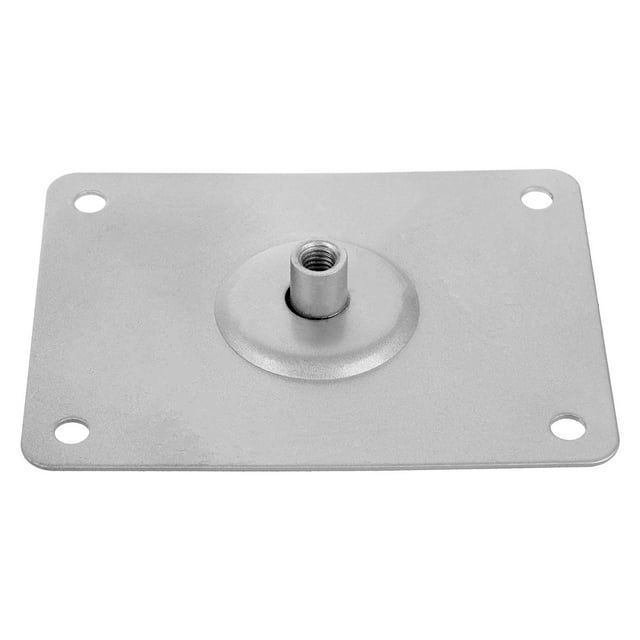 KAKOWELY Electronic Mounting Plate Guitar Jack Socket Plate Curved Recessed Rectangle Style Output Jack Plate Musical Instruments Part Silver,4.72X"X3.54"X0.79"
