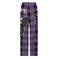 thumbnail image 5 of Kuromi And My Melody Womens Comfy Pajama PJ Pants Lounge Pants Sleepwear Drawstring PJ Bottoms Pants, 5 of 7