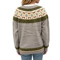 thumbnail image 2 of JUUNthy Womens Cardigan Sweater, Crew Neck Button Down Long Sleeve Vintage Floral Knit Casual Outwear Black 2XL, 2 of 12
