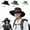 Black, variant on Wide Brim Sun Hats, Waterproof & Breathable Bucket Hat with Adjustable Straps UPF50+ for Fishing Hiking (Light Gray)