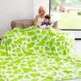 thumbnail image 1 of Light Green Throw Blanket King Size Lightweight Mint Lime Green Soft Fleece Bed Blanket 108 in Fuzzy Large Sage Green King Blanket for Bed 50"x60", 1 of 8