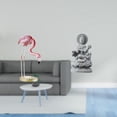 thumbnail image 2 of CoudarTitie Flamingo Resin Bird Sculpture Modern Art Figurine with Metal Stand for Garden Flowerbed Guan Yin Kuanyin Feng Shui Female Buddha Chinese Indoor Center, 2 of 8