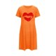 thumbnail image 4 of Camisón corto de talla grande para mujer, camisón de manga corta con estampado de pecho a la moda, camisón para mujer, 4 of 5