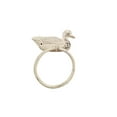 thumbnail image 2 of Handcrafted Model Ships K-9036-W Whitewashed Cast Iron Mallard Duck Towel Holder - 6.5 in., 2 of 2
