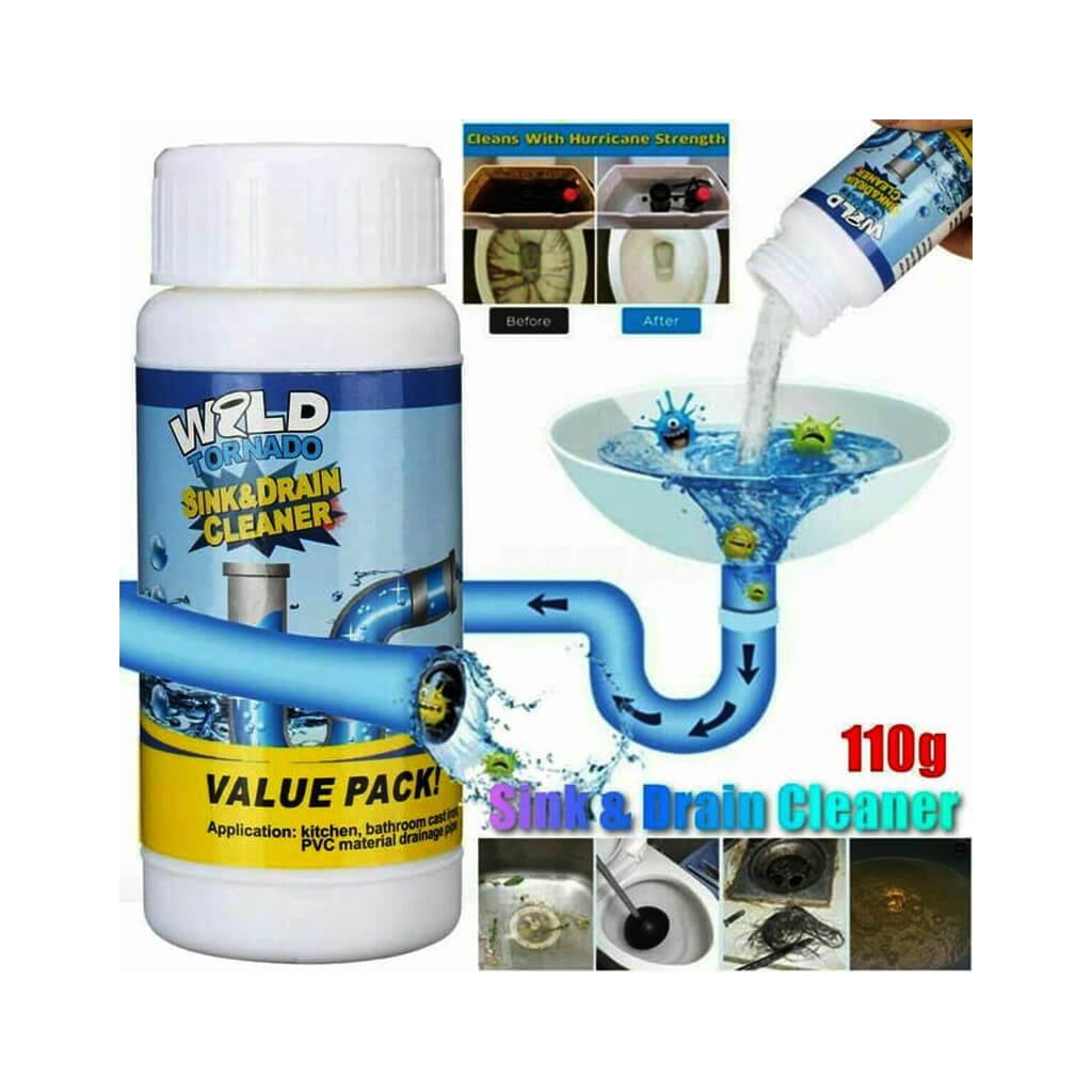 Wild Tornado Powerful Sink & Drain Cleaner 110g