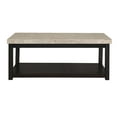thumbnail image 2 of Picket House Furnishings Caleb Marble Top Coffee Table in Espresso, 2 of 8