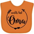 thumbnail image 3 of Inktastic World's Best Oma Girls Baby Bib, 3 of 4