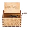 thumbnail image 4 of Caja de música de madera manivela ligera para decoraciones de recuerdos (G), 4 of 8