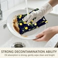 thumbnail image 7 of 4 Pcs Funny Kitchen Towels,Yellow Lemon Fruits DarkBlue Pattern Microfiber Dish Towels,Kitchen Tea Towels,Kitchen Towel Set (18" X 26"), 7 of 7