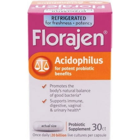 Florajen Acidophilus Probiotic - 30 Capsules