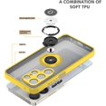 thumbnail image 6 of Compatible with Samsung S24 Ultra Case Ring Holder Magnet Blue, Samsung Galaxy S24 Ultra Phone Case Soft TPU and Hard PC Silicone Shockproof Protective Luxury Slim Cover (Yellow), 6 of 14