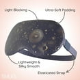 thumbnail image 6 of SMUG Satin Sleep Mask for Adults, Light Blocking, Silky Soft Material, Lightweight, Blue Celestial, 3 Pack, 6 of 8