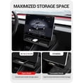 thumbnail image 4 of 2026 Tesla Model Y Model 3 Under Screen Storage Box [100% Secure] Center Console Organizer Tray for Model Y Juniper 2025 2026 Model 3 Highland 2024 2025 (Standard, Premium & Performance), 4 of 9