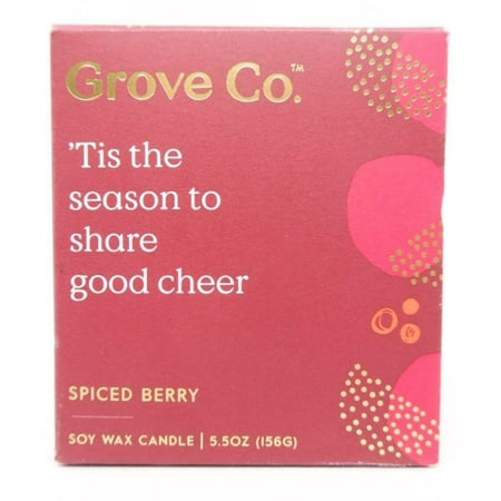 Grove Co. Sparks of Joy Holiday Soy Wax Candle - Spiced Berry - 5.5 oz.