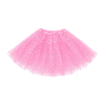 thumbnail image 2 of Girls Tutu Skirts Star Sparkle Sequin Princess Dresses 3 Layers Ballet Dance Toddler Baby Tulle Tutu Skirt Pink One Size, 2 of 10