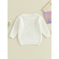 thumbnail image 3 of SUNSIOM Pull pour Filles, Broderie de Lettres, Col Rond, Manches Longues, Automne Hiver, 3 of 8