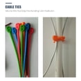 thumbnail image 2 of MasteelfCA 10pcs Silicone Cable Ties Household Wire Organizers Cord Management Straps, 2 of 7