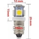 thumbnail image 3 of Ficarrico 10 bombillas LED E10 de 12 V, color blanco frío, 5SMD, 0,5 W, 50 lm, lámpara Les (blanco cálido), 3 of 5