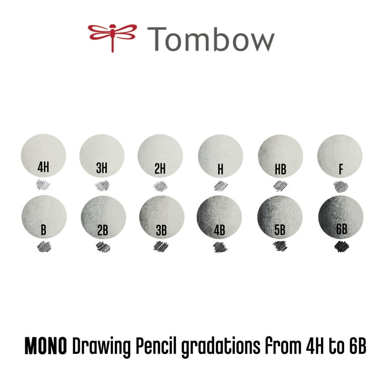 Tombow Mono Professional Drawing Pencils, 5B Hardness, Set of 12-51504