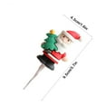 thumbnail image 3 of Christmas Birthday Cake Decoration Inserts, 3D Father Christmas Christmas Tree Wreath Ornaments, Festive Cake Topper Decorations for Christmas Birthday Parties, 3 of 6