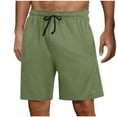 thumbnail image 3 of Holiday Clearance Cargo Shorts for Men, Men Casual Print Pocket Elastic Waist Straight Half Shorts Pants Sport Pants XL, Green, 3 of 7