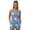 Blue and White-Starfish Coral, variant on DISNIMO Lily Printed Womens Swimsuits Tankini Swimwear Tummy Control Bathing Suits Athletic Swim Tank Top with Shorts, S