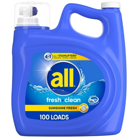 UPC 072613450534 product image for all Liquid Laundry Detergent  4 in 1 with Stainlifters  Fresh Clean Sunshine Fre | upcitemdb.com