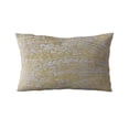 thumbnail image 5 of Plutus 16" x 16" Golden Leaf Jacquard Luxury Throw Pillow in Yellow, 5 of 9