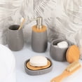 thumbnail image 5 of Bath D Dolomite Round Cotton Box Gray-Bamboo Top, 5 of 7