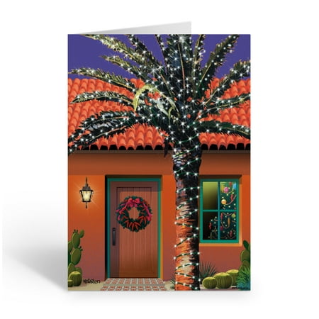 Stonehouse Collection Festive Desert Palm Tree Christmas Card -